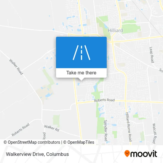 Walkerview Drive map