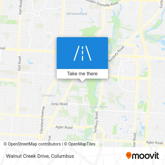Walnut Creek Drive map