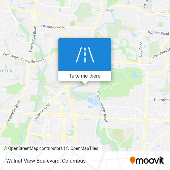 Walnut View Boulevard map