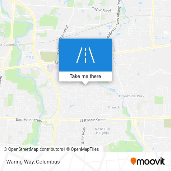 Waring Way map