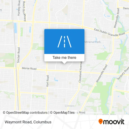 Waymont Road map