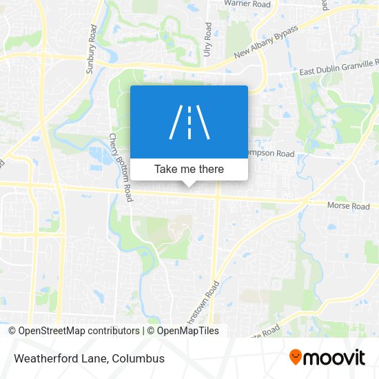 Mapa de Weatherford Lane