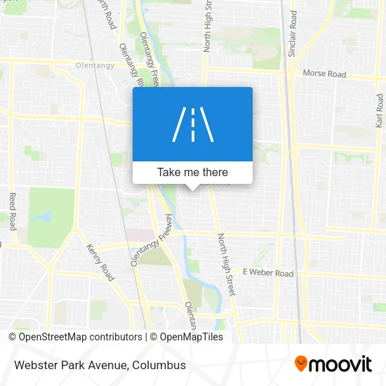 Webster Park Avenue map