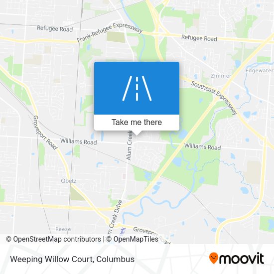 Weeping Willow Court map