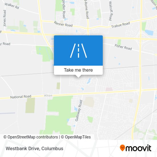 Mapa de Westbank Drive