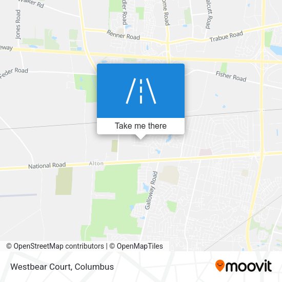 Mapa de Westbear Court