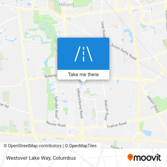 Westover Lake Way map