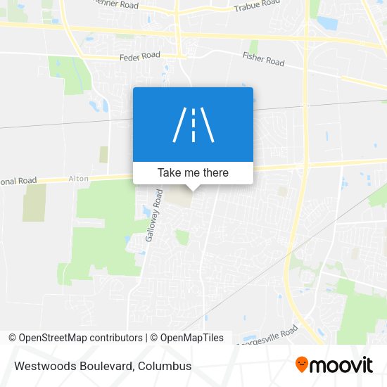 Mapa de Westwoods Boulevard