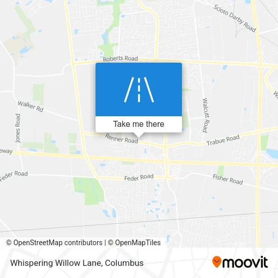 Whispering Willow Lane map