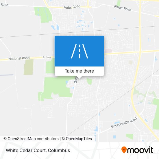 Mapa de White Cedar Court