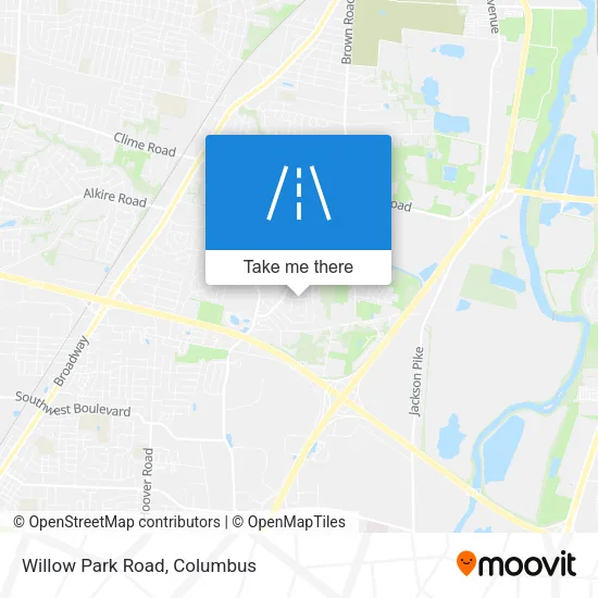 Willow Park Road map