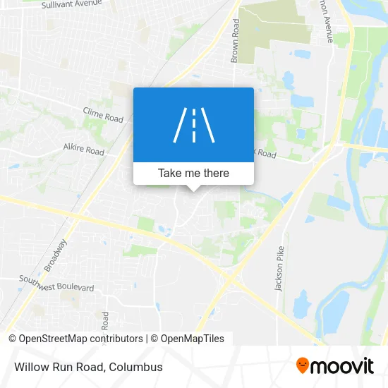Willow Run Road map