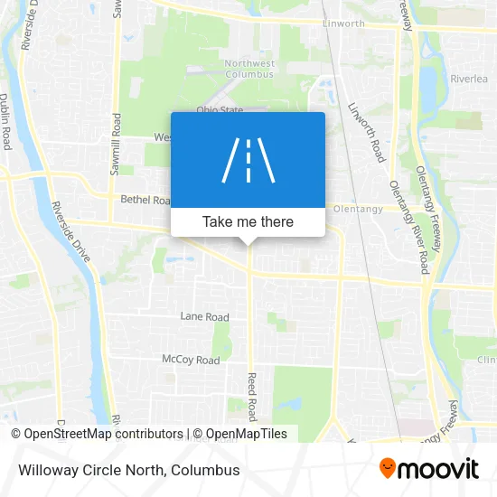 Willoway Circle North map