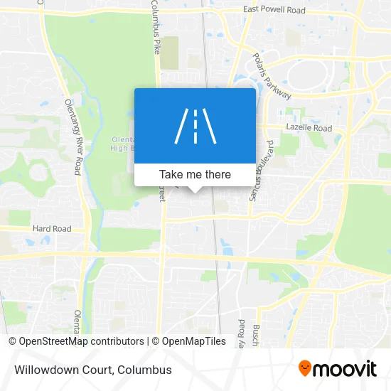 Willowdown Court map