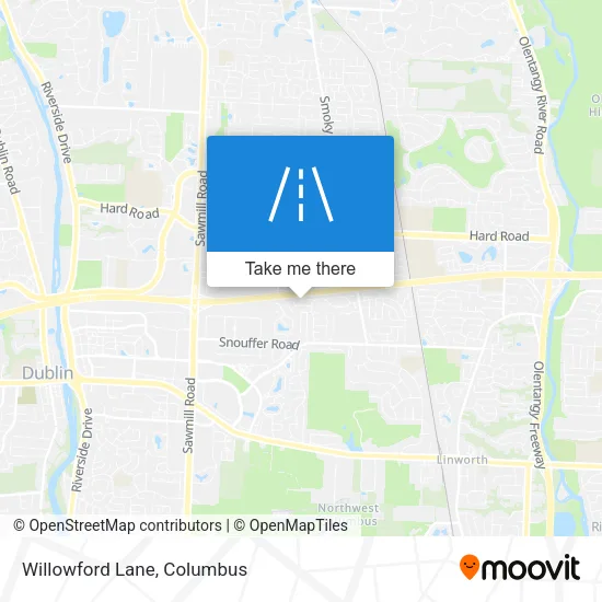 Willowford Lane map