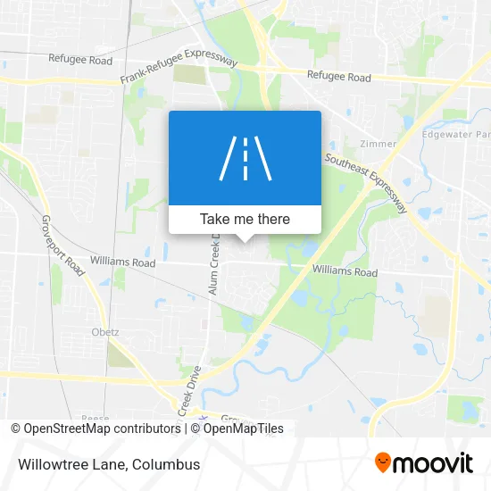 Willowtree Lane map