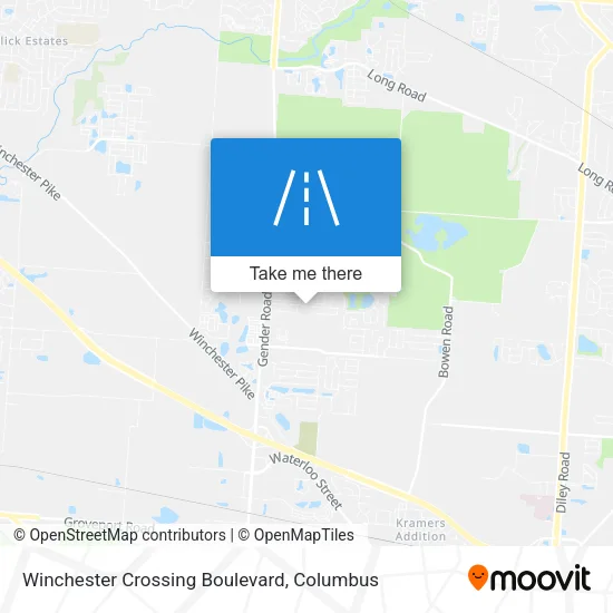 Winchester Crossing Boulevard map