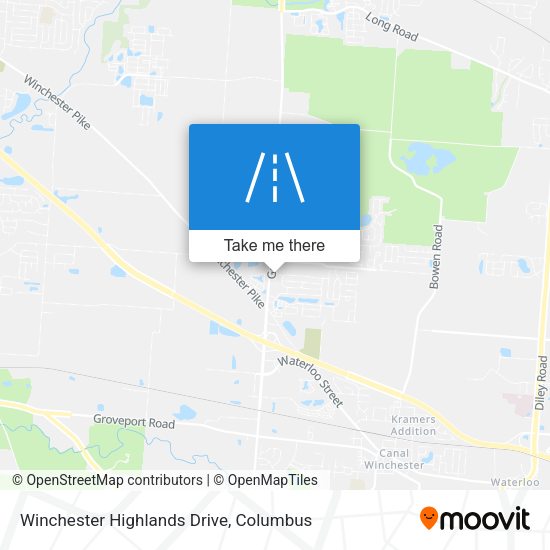 Winchester Highlands Drive map