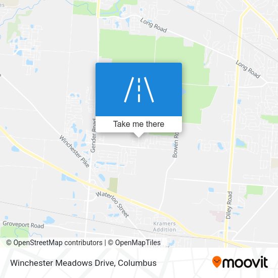 Winchester Meadows Drive map