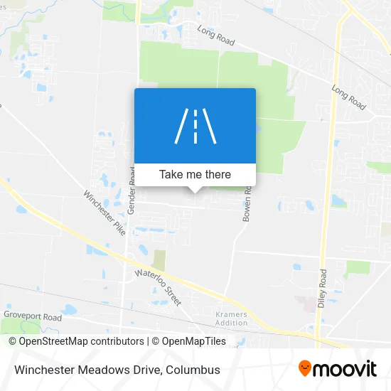 Winchester Meadows Drive map