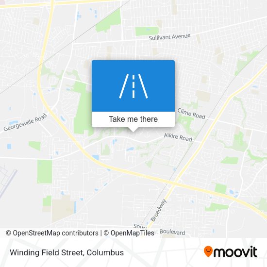 Winding Field Street map