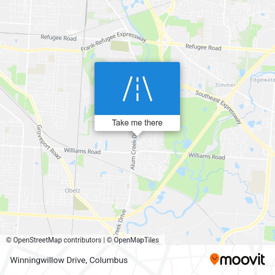 Mapa de Winningwillow Drive