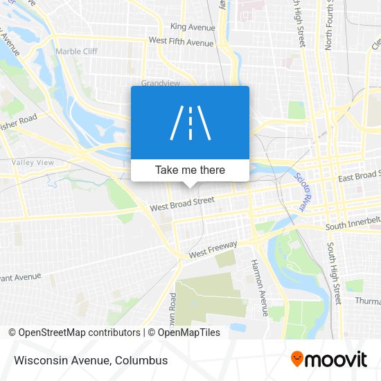 Mapa de Wisconsin Avenue