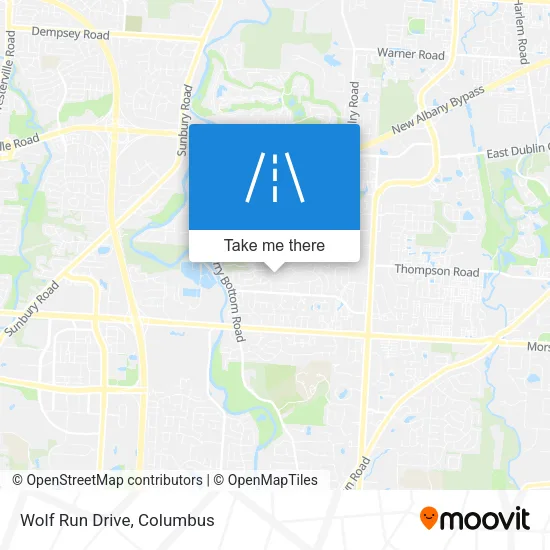 Wolf Run Drive map