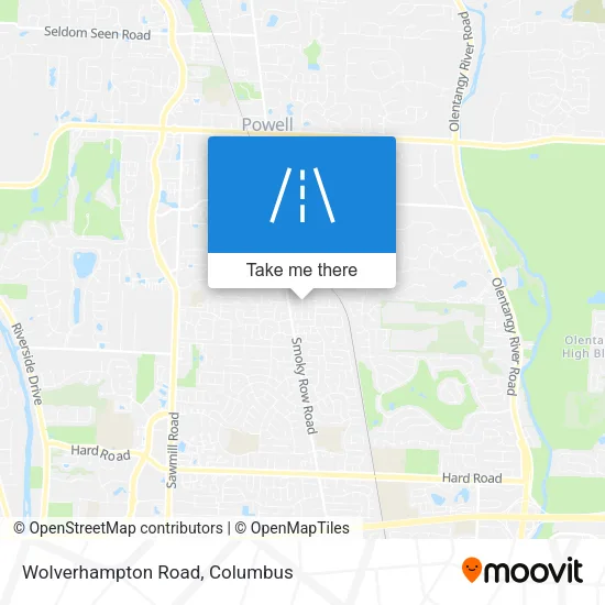 Wolverhampton Road map