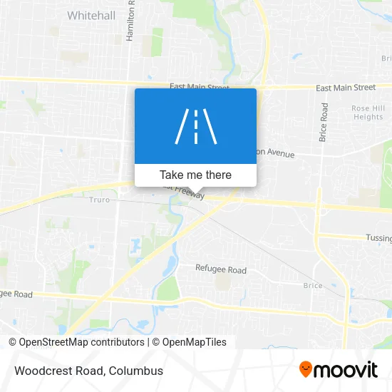 Woodcrest Road map