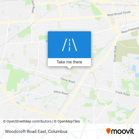 Woodcroft Road East map