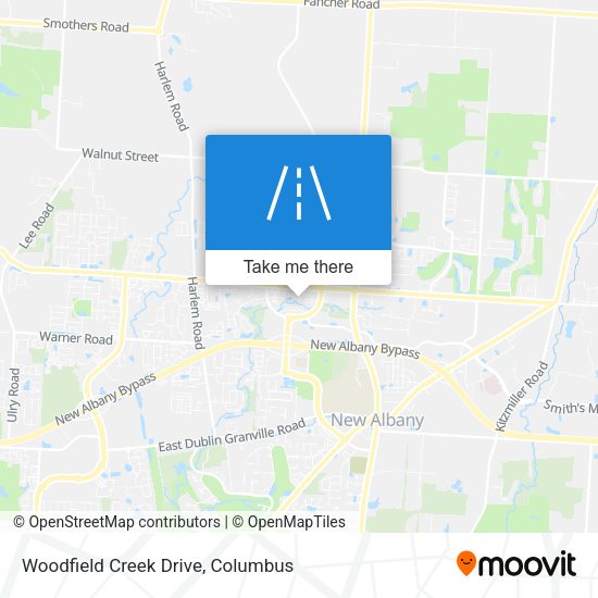 Woodfield Creek Drive map