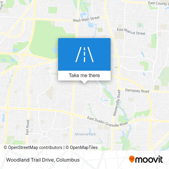 Woodland Trail Drive map