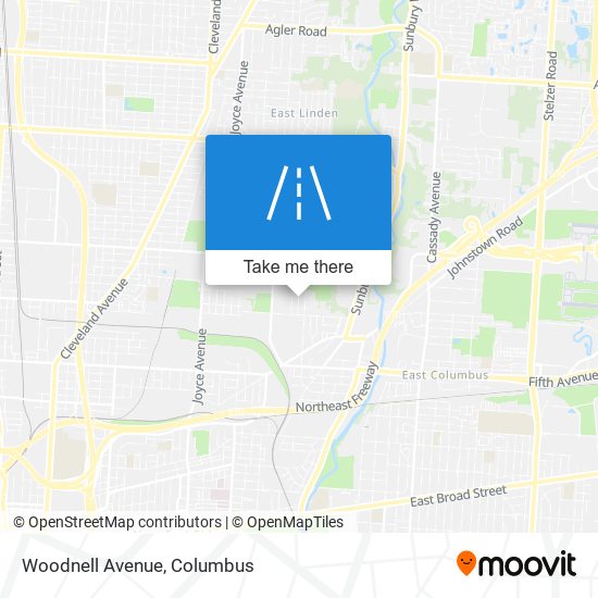 Mapa de Woodnell Avenue