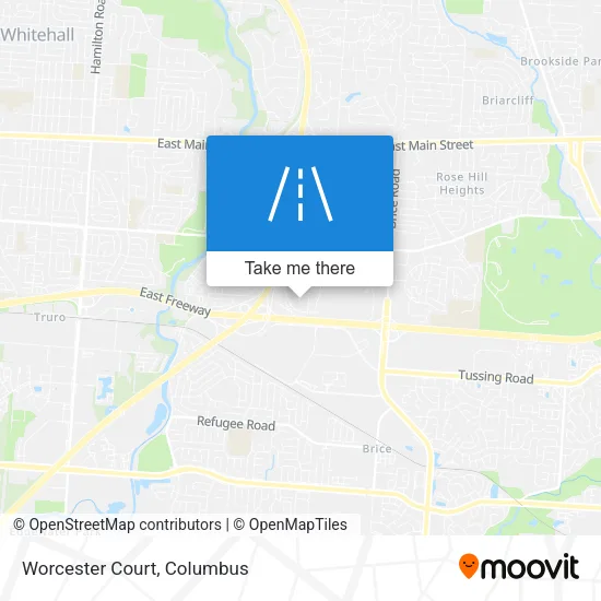 Worcester Court map
