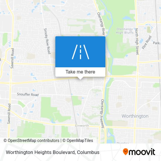 Worthington Heights Boulevard map
