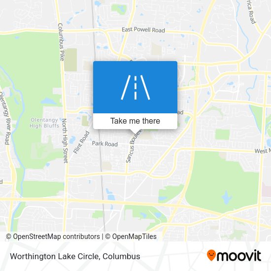 Worthington Lake Circle map
