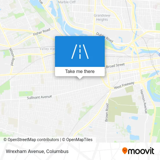 Wrexham Avenue map