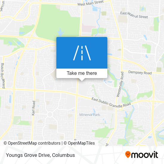 Youngs Grove Drive map