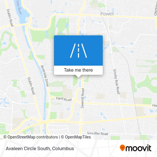 Mapa de Avaleen Circle South
