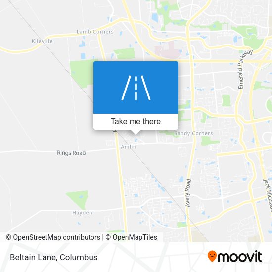 Mapa de Beltain Lane