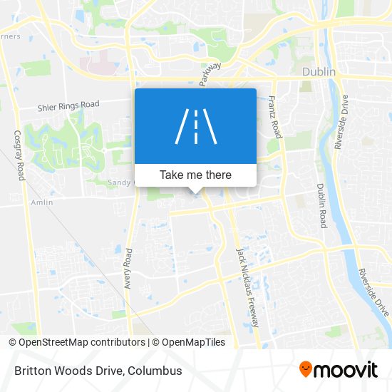 Britton Woods Drive map