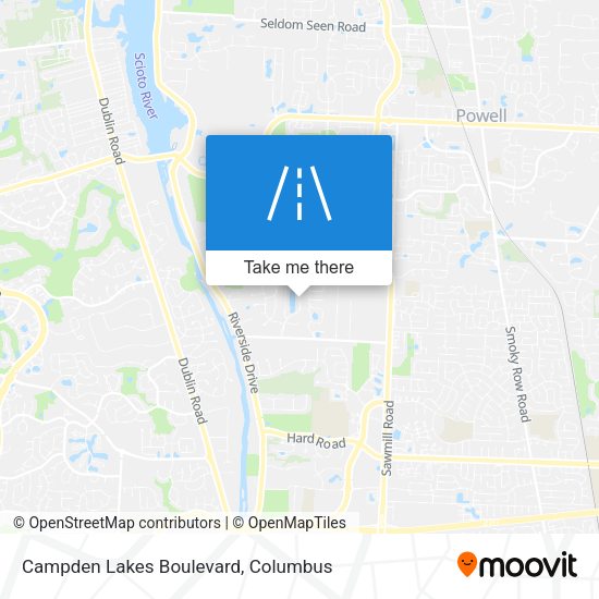 Campden Lakes Boulevard map