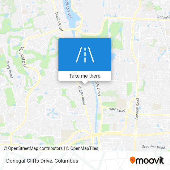 Donegal Cliffs Drive map