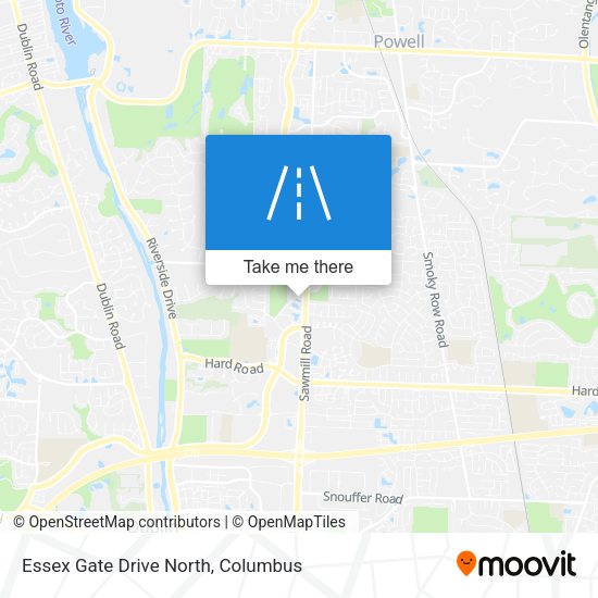 Essex Gate Drive North map
