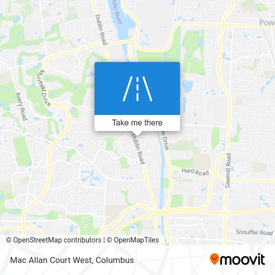 Mac Allan Court West map
