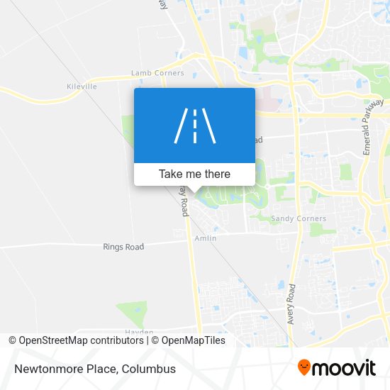 Newtonmore Place map