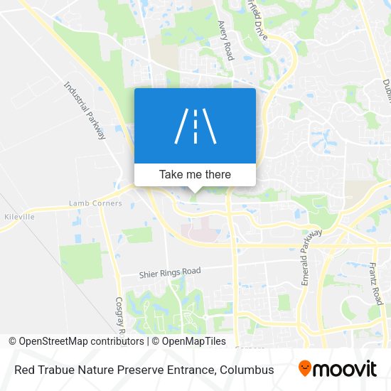 Red Trabue Nature Preserve Entrance map