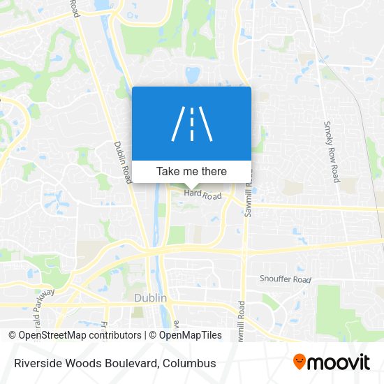 Riverside Woods Boulevard map