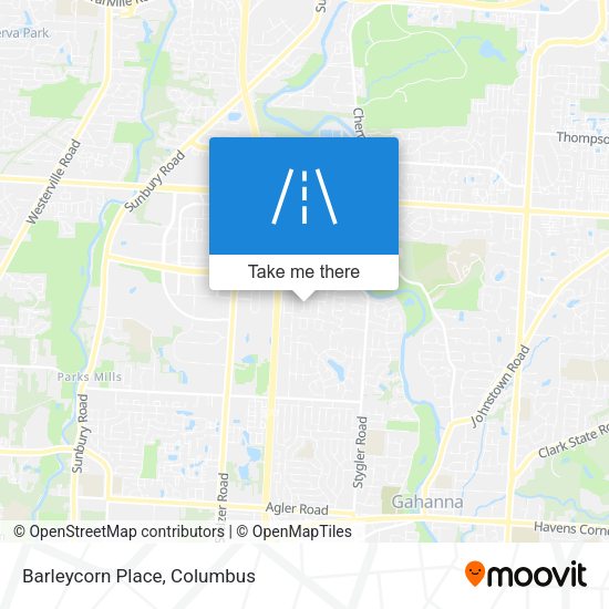 Mapa de Barleycorn Place